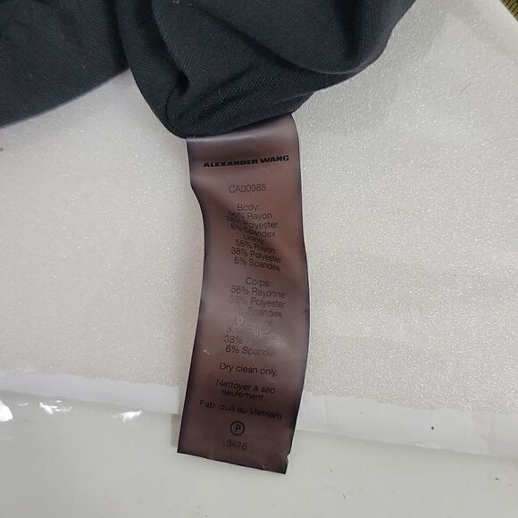 T By Alexander Wang Black Off Shoulder Dress Size XS - Picture 10 of 12